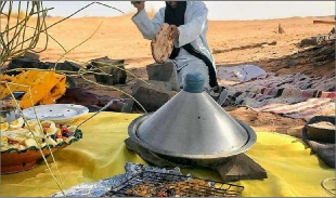 Merzouga Berber cooking,traditional cooking in Merzouga desert in Morocco