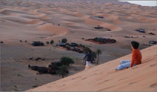 Desert trekking in Merzouga,Sahara hiking,Erg Chebbi trekking walking tours