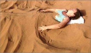 Merzouga sand-bath, Morocco sand bath theraphy in desert